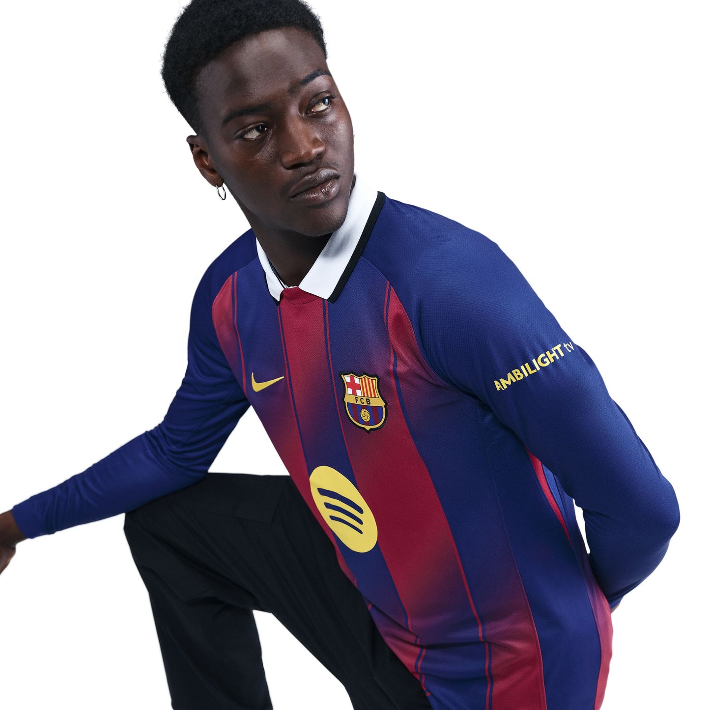 Nike FC Barcelona 2025/26 Stadium Home Long Sleeve