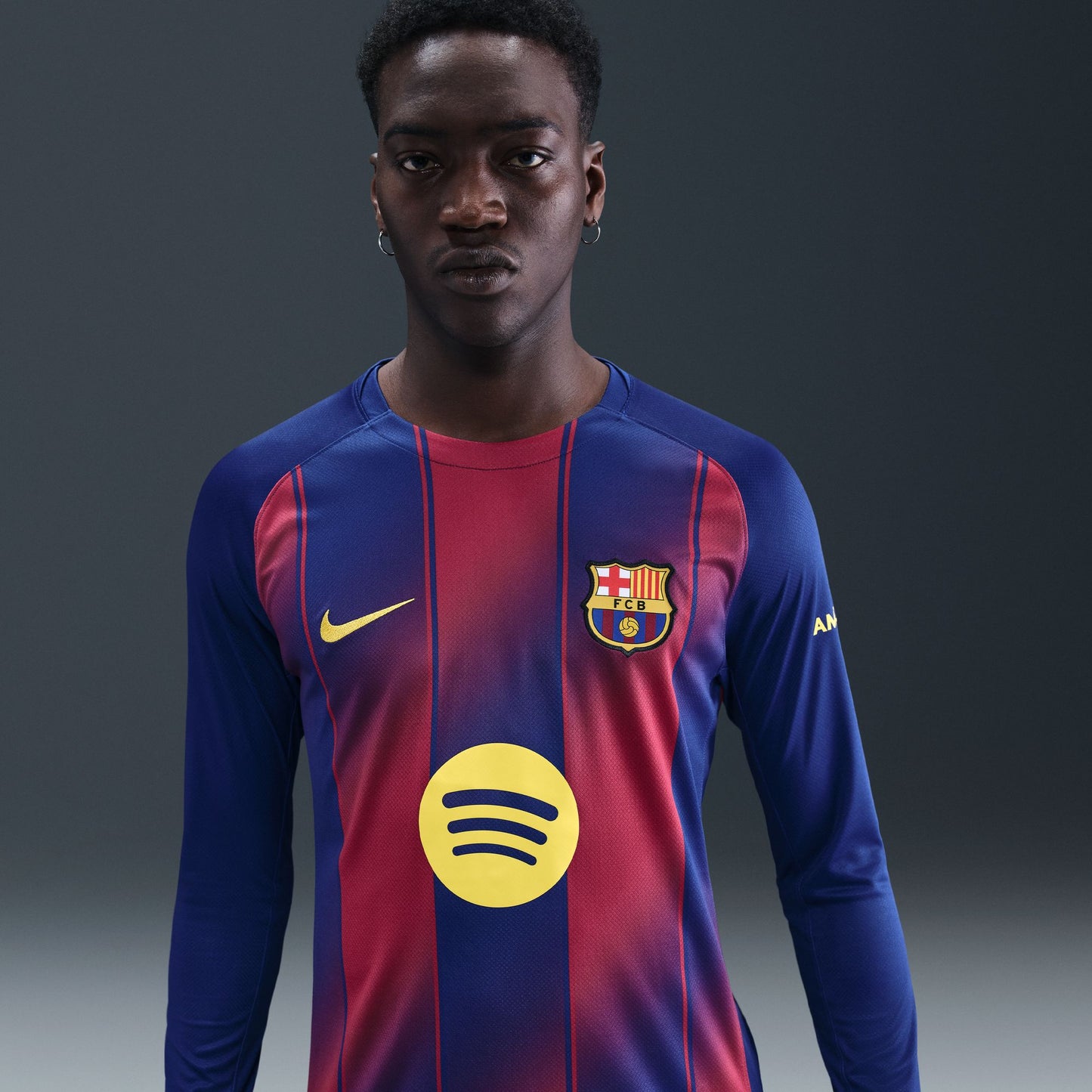 Nike FC Barcelona 2025/26 Stadium Home Long Sleeve