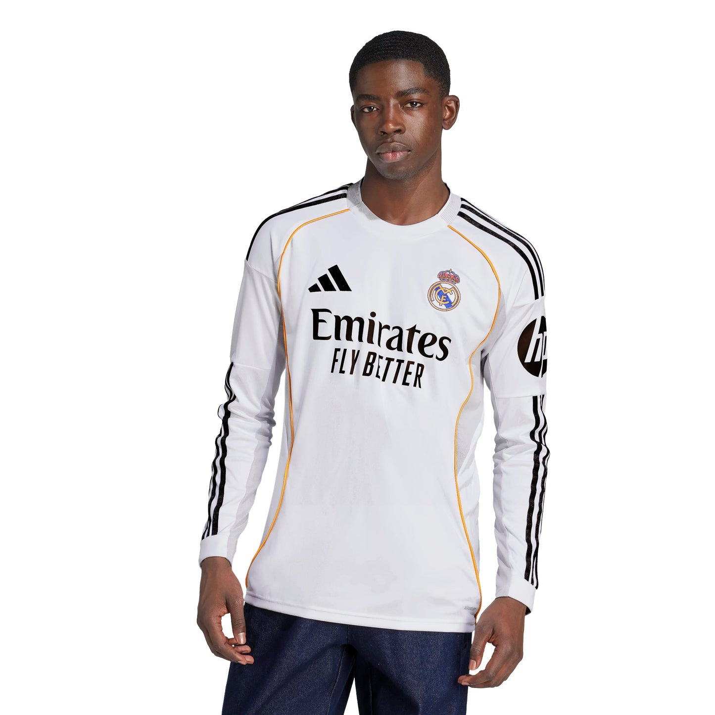 Adidas Real Madrid 25/26 Long Sleeve Home Jersey