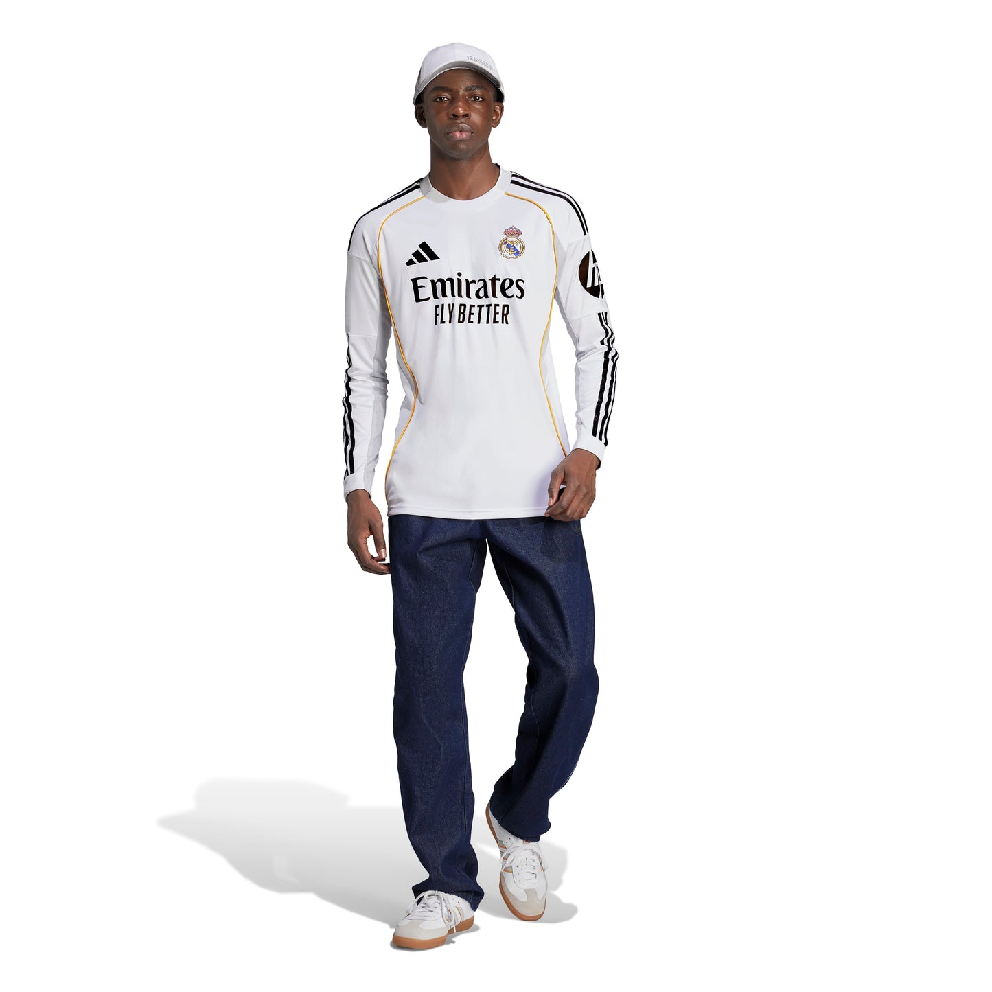 Adidas Real Madrid 25/26 Long Sleeve Home Jersey