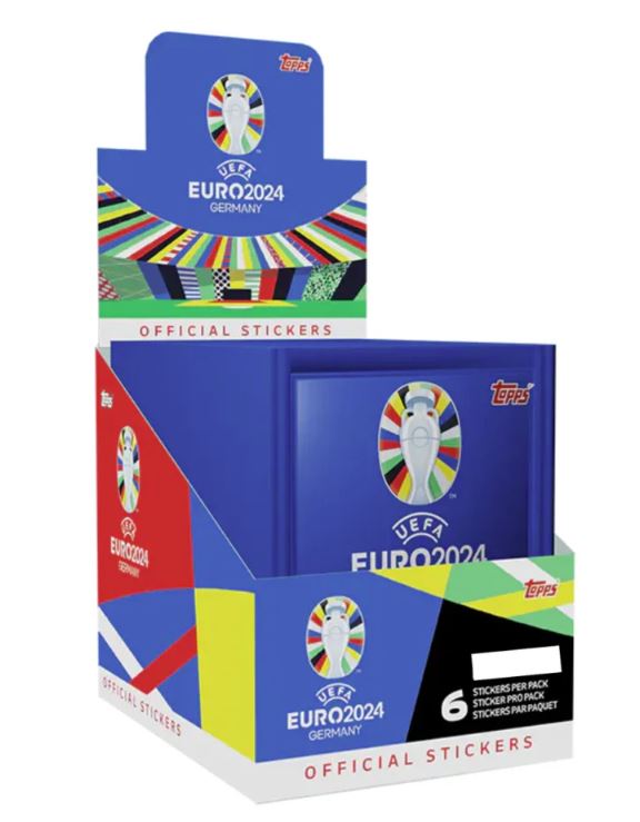2024 Topps Uefa Euro Stickers - 50 Pack Box