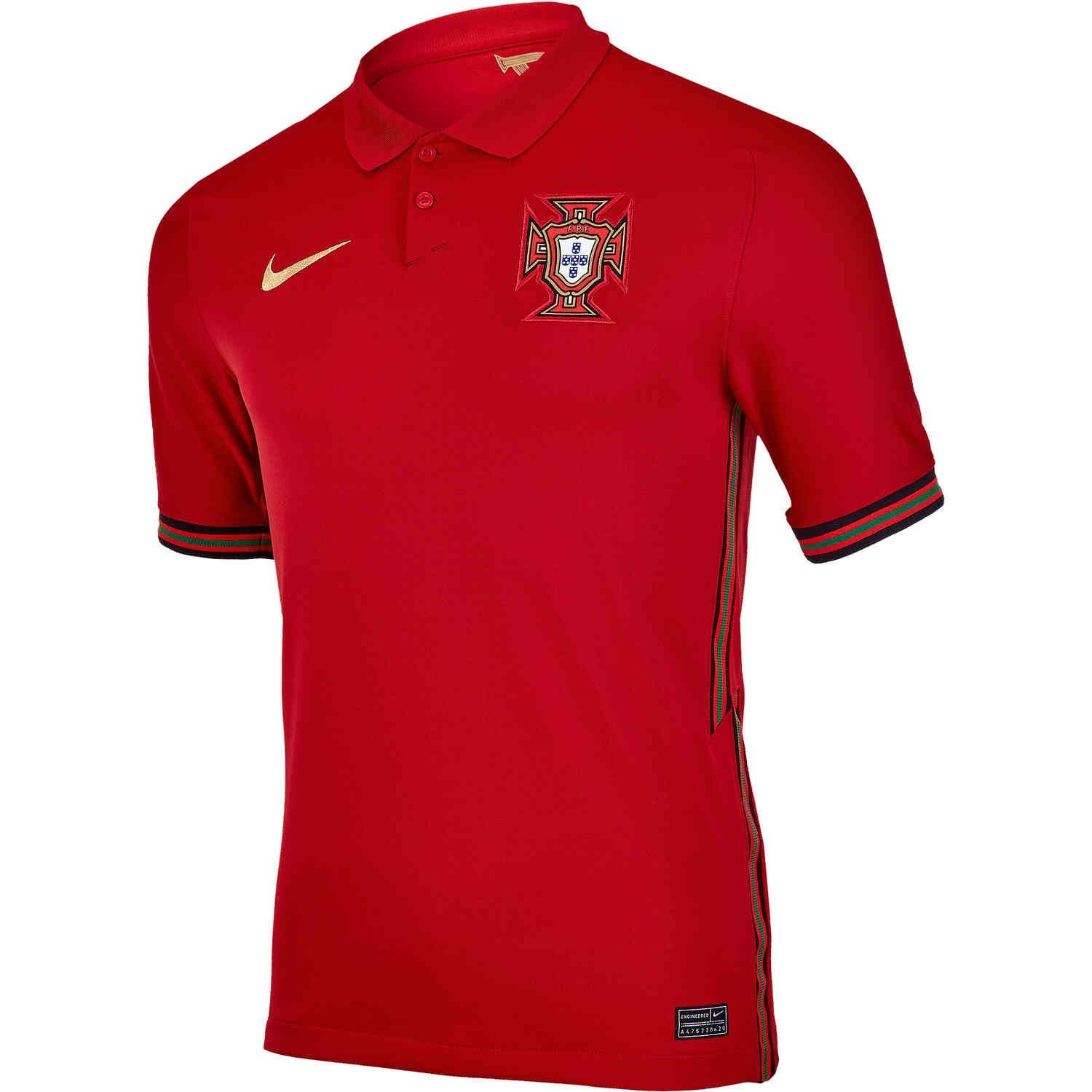 Nike Youth Portugal 2020 21 Home Jersey