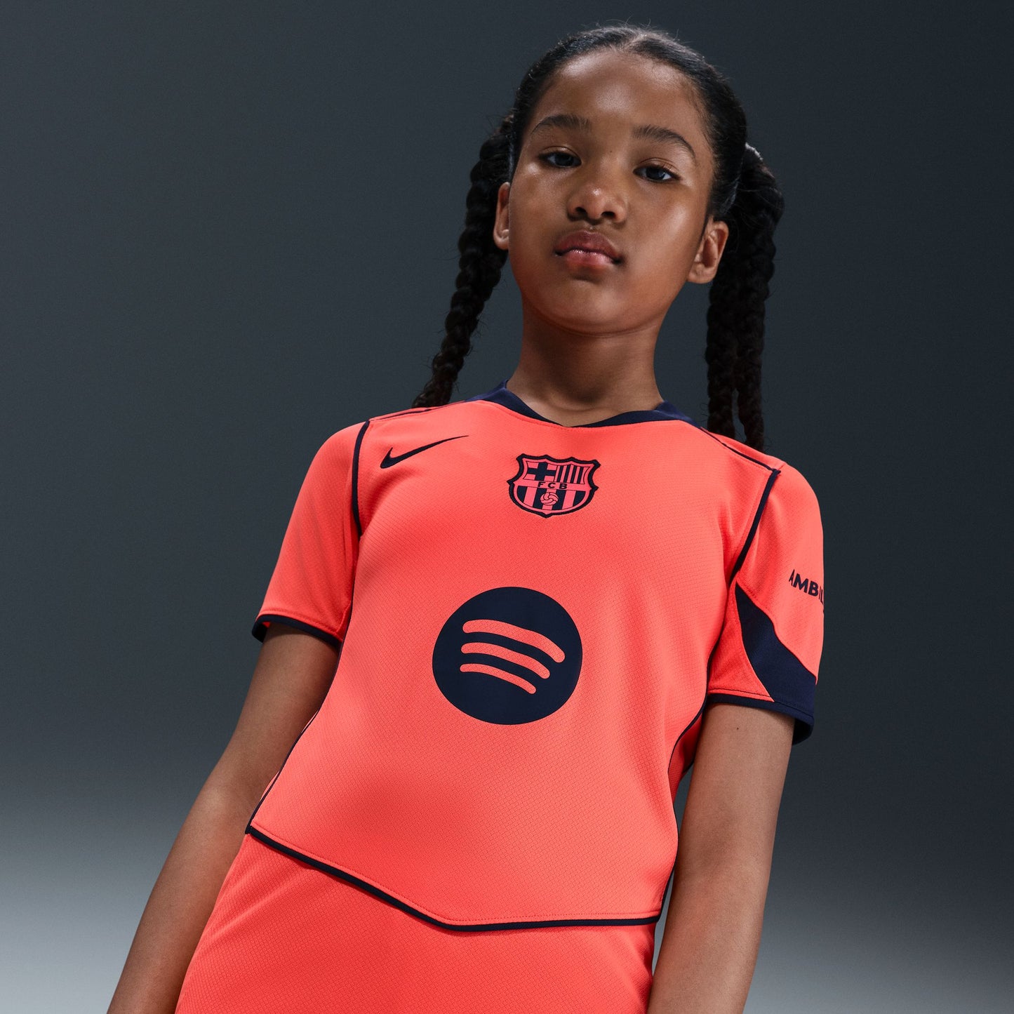 Nike Youth FC Barcelona 2025/26 Stadium Third Jersey