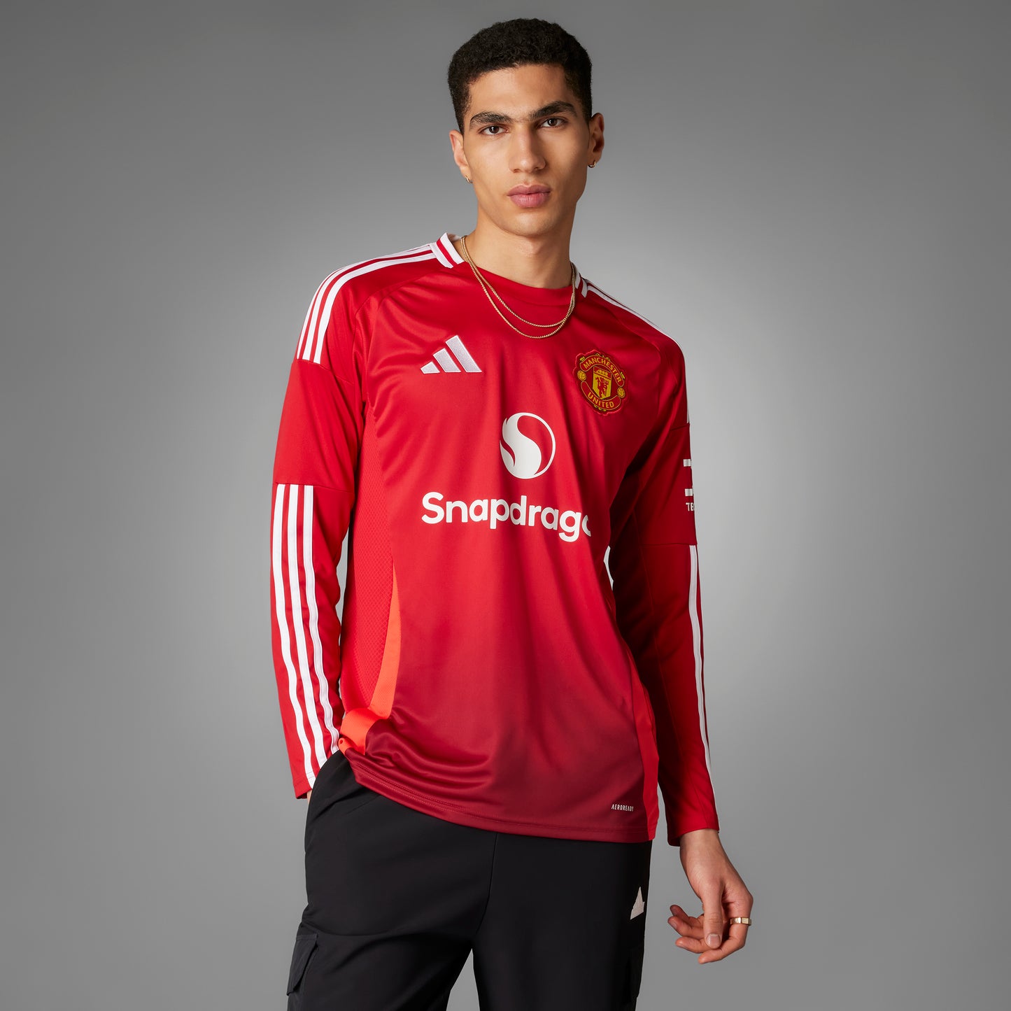 Adidas Manchester United Home Long Sleeve Jersey 2024/25