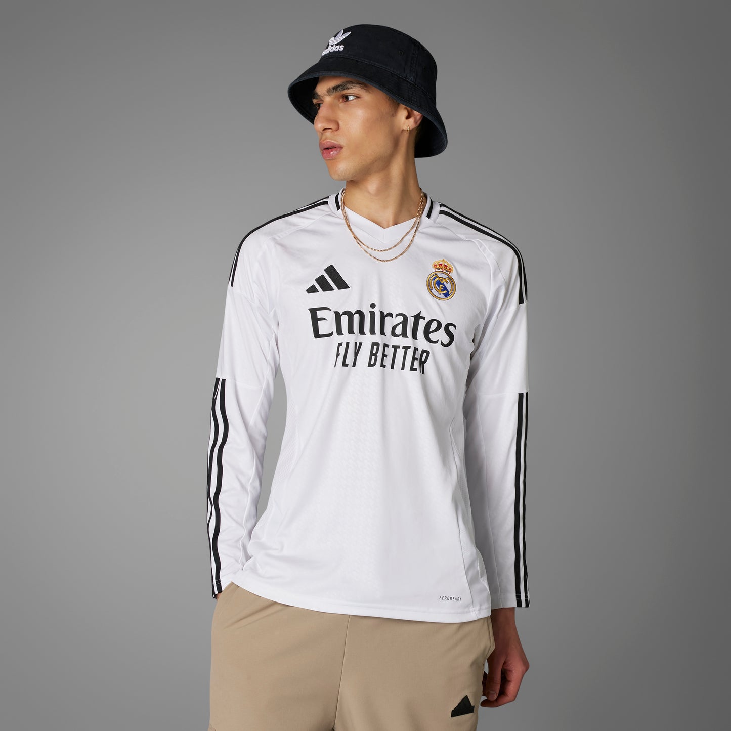 Adidas Real Madrid Home Long Sleeve Jersey 24/25