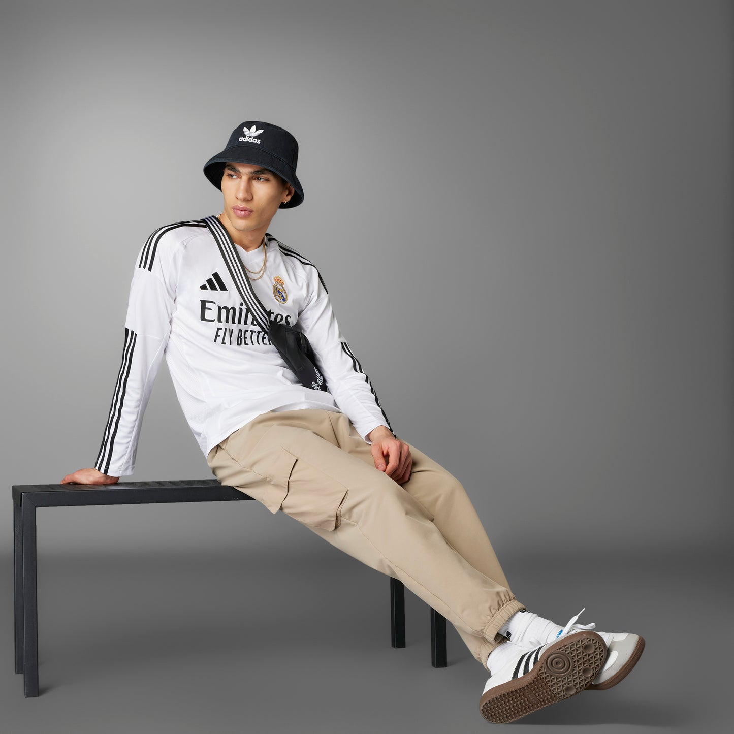 Adidas Real Madrid Home Long Sleeve Jersey 24/25