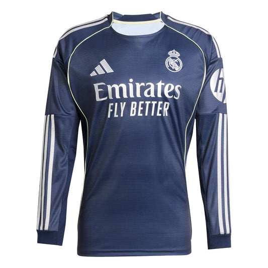 Adidas Real Madrid 25/26 Long Sleeve Away Jersey