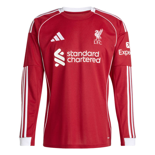 Adidas Liverpool FC 25/26 Long Sleeve Home Jersey