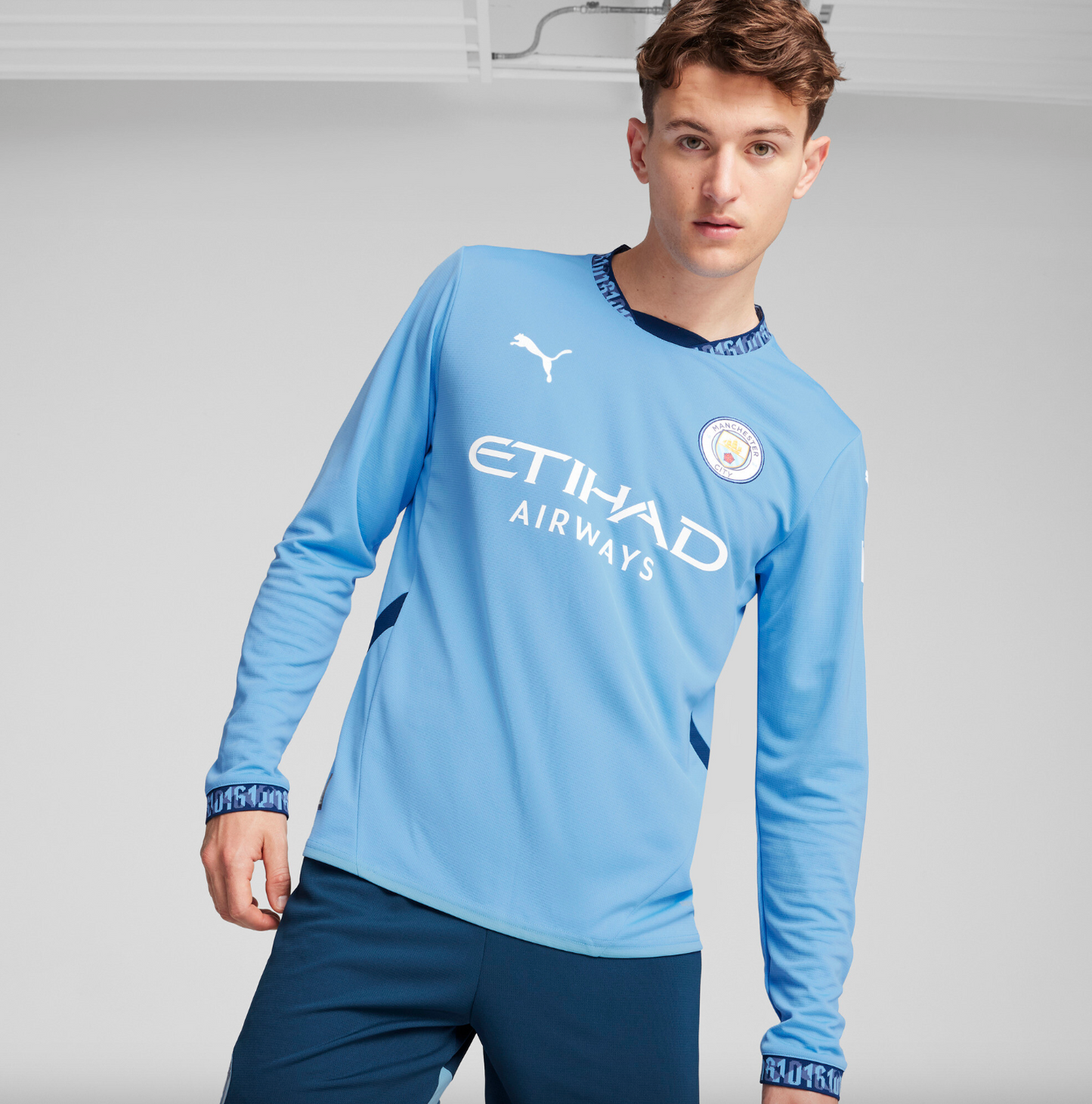 Puma Manchester City Home Long Sleeve Jersey 24/25