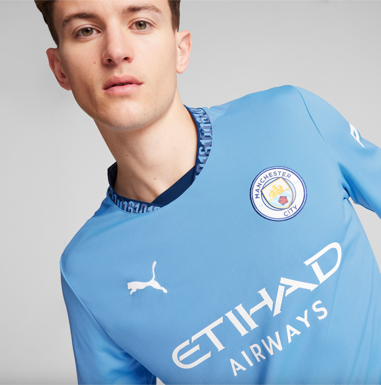 Puma Manchester City Home Long Sleeve Jersey 24/25