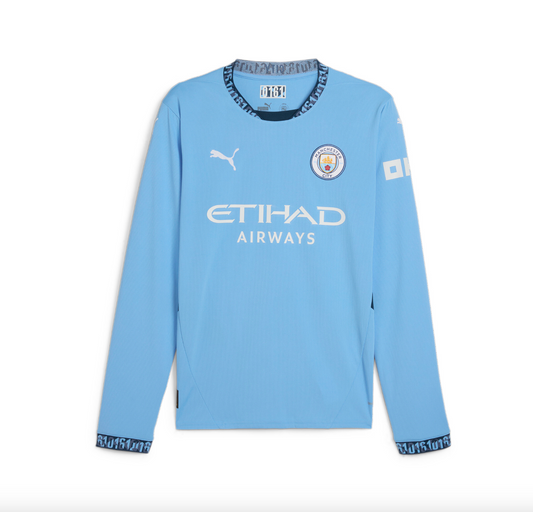 Puma Manchester City Home Long Sleeve Jersey 24/25