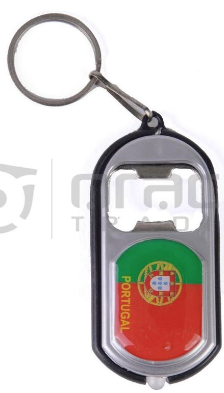 Portugal Flashlight Bottle Opener Keychain