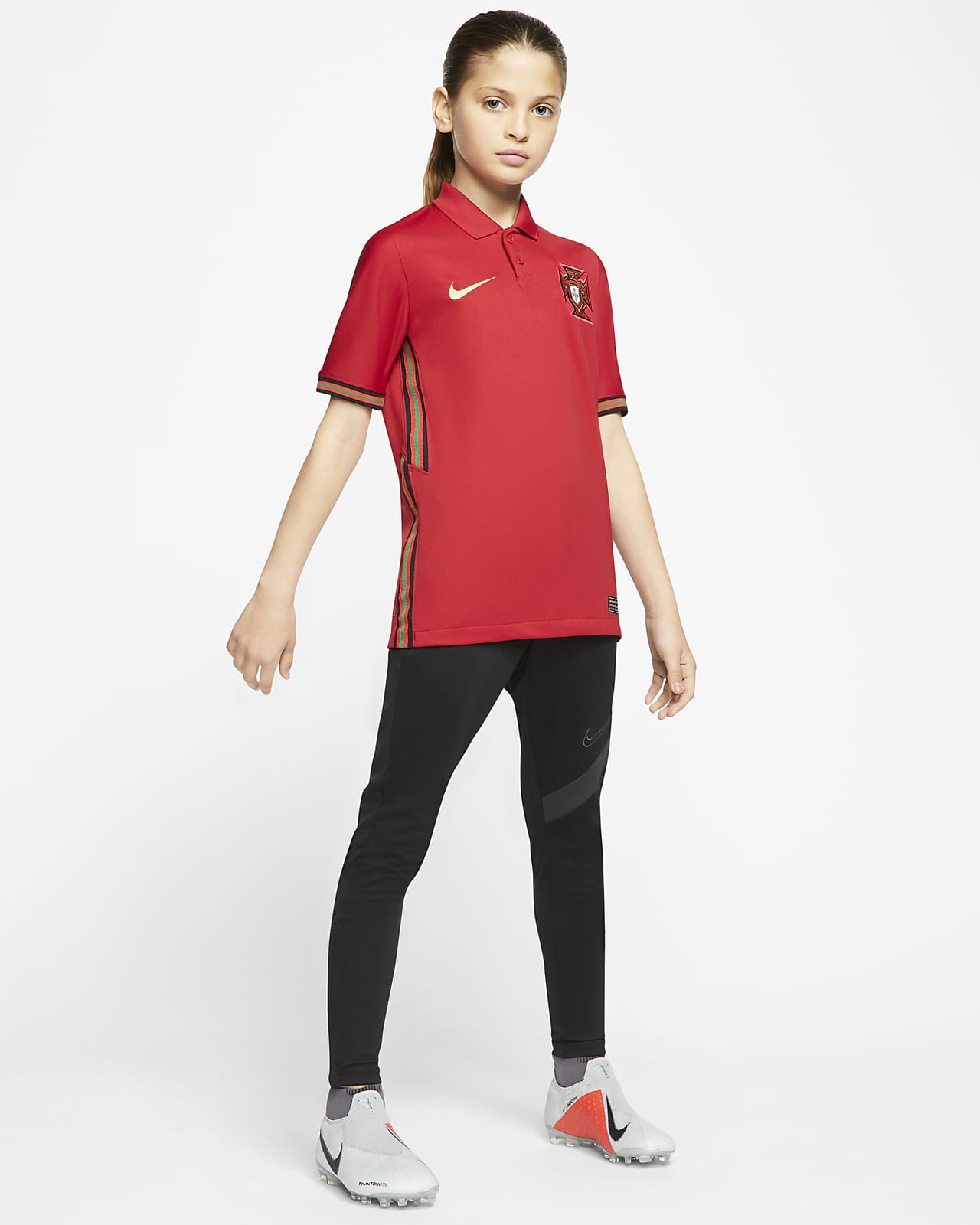 Nike Youth Portugal 2020/21 Home Jersey
